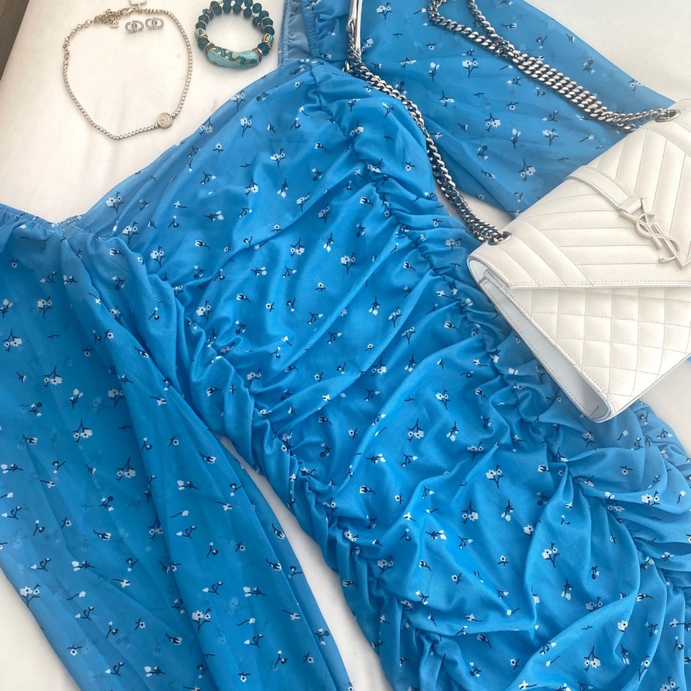Blue Floral Dress